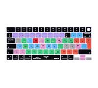XSKN Silicone Keyboard Cover Skin for MacBook Pro/Air with Touch ID 14.2" 16.2" 13.6" 15.3" Model No: A2442 A2779 A2918 A2992 A2485 A2780 A2681 A2941 (EU Layout, Logic Pro Shortcuts)