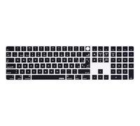 XSKN Spanish Black Keyboard Cover for Mac Studio Magic Keyboard with Touch ID and Numeric Keypad A2520