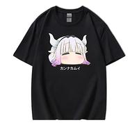 XSLGOGO Anime Miss Kobayashi's Dragon Maid T-Shirts KannaKamui T-Shirts Kanna Kamui T-Shirts Miss Kobayashi T-Shirts Japanese Kawaii T-Shirts Cosplay Costume Jumper for Fans