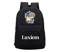 XSLGOGO Anime NIJISANJI luxiem VTuber Backpack Vox Mysta IKE Shu Luca Cosplay Laptop Backpacks for Teen Cartoon School Bag