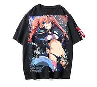 XSLGOGO Anime That Time I Got Reincarnated as a Slime T-Shirt Rimuru Tempest Personalized Printed Cosplay Costume Summer Short Sleeve For Unisex