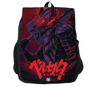 XSLGOGO Berserk Anime Pattern Backpack Guts Casca Durable Flap Laptop Shoulder Bag Lightweight Casual Travel Backpacks
