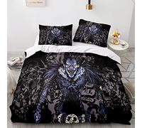 XSLGOGO Death Note Bedding Set 3PCS Yagami Light L Lawliet Prints Bedding Set Anime Quilt Cover and Pillowcases Bedding Set