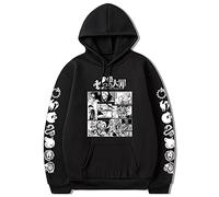 XSLGOGO Unisex Anime The Seven Deadly Sins Hoodie Meliodas Graphics Pullover Dragon's Sin of Wrath Casual Long Sleeve Sweatshirt Black