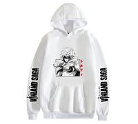 XSLGOGO Unisex Anime Vinland Saga Hoodie Thorfinn Karlsefni Long Sleeve Pullover Askeladd Einfarbiges Sweatshirt