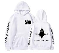 XSLGOGO Unisex Hoodie Anime Sword Art Online Hoodie Sweatshirt Kirigaya Kazuto Casual Long Sleeve Pullover Yuuki Asuna Cosplay Top