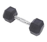 XSLRYH Rubber Encased Hex Dumbbells, 5-40 lb Cast Iron Hex Dumbbell, Multi Weight Set to Choose for Home Gym Muscle Toning, Strength Building & Full Body Workout(10 Pounds)