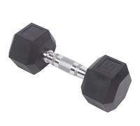 XSLRYH Rubber Encased Hex Dumbbells, 5-40 lb Cast Iron Hex Dumbbell, Multi Weight Set to Choose for Home Gym Muscle Toning, Strength Building & Full Body Workout(15 Pounds)