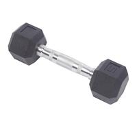 XSLRYH Rubber Encased Hex Dumbbells, 5-40 lb Cast Iron Hex Dumbbell, Multi Weight Set to Choose for Home Gym Muscle Toning, Strength Building & Full Body Workout(5 Pounds)