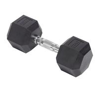 XSLRYH Rubber Encased Hex Dumbbells, 5-40 lb Cast Iron Hex Dumbbell, Multi Weight Set to Choose for Home Gym Muscle Toning, Strength Building & Full Body Workout(25 Pounds)