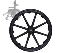 XSMYdpuk Set Of 2 Wheelchair Wheel 20in 22in 24in Wheelchair Rear Wheel, Polyurethane Solid Tire Rear Wheelchair Wheel Assembly, Wheelchair Rear Wheels Replacement with Bearings (Size : 20in(51cm)*13
