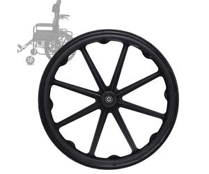 XSMYdpuk Set Of 2 Wheelchair Wheel 20in 22in 24in Wheelchair Rear Wheel, Polyurethane Solid Tire Rear Wheelchair Wheel Assembly, Wheelchair Rear Wheels Replacement with Bearings (Size : 20in(51cm)*13