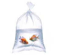 Xsourcer Aquarium Fish Bags, Clear Transportation Bag, Waterproof & Leak-proof Poly Shipping Bags for Storing and Transporting Live Fish (6" x 12" 100pcs)