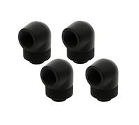 XSPC Adapter 90 Grad G1/4 Zoll AG auf G1/4 Zoll IG - drehbar, schwarz, 4er-Pack