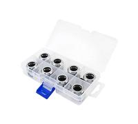 XSPC compatible Anschluss G1/4" auf 14mm Hardtube, chrome - 8 Stück