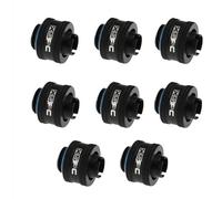 XSPC G1/4" Compression Fitting 3/8" ID 1/2" OD 13/10mm V2 Pack of 8 Matte Black