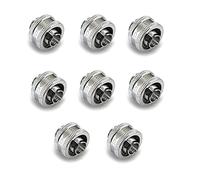 XSPC G1/4" TO 3/8" ID, 5/8" OD Compression Fittings V2 8 Pack - Chrome