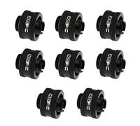 XSPC G1/4 to 7/16 ID 5/8 OD Compression Fitting V2 - Matte Black (8 Pack)