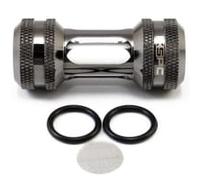 XSPC Inline Filter 2x IG 1/4 Zoll - Black Chrome