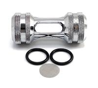 XSPC - XSPC Inline Filter 2x G1/4q IG - Chrome - 5060596650336