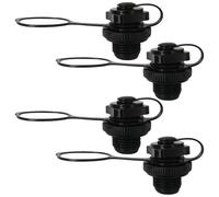 Xspeedonline 4Pcs Inflatable Boat Valve Adapter Replacement Spiral Air Plugs Compatible for Kayaks and Inflatable One Way Air Valve Compatible for Quick Inflation and Deflation Thread Diameter