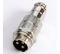 xsports Electric Golf Trolley 3 Pin Male Chrome Connector for Caddymatic