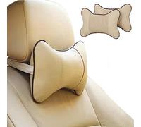 XSQD 2pcs Car Headrest Pillows, Cushions, Memory Foam Seat Neck Support'' Comfortable Soft Universal, Rest Cushion for Auto Driving, white