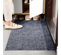 XSQD Door Mats Indoor and outdoor, Sole Dust Removal Floor Mat, Edgeless Cropping Entrance Carpet, Absorbent Anti Slip Rubbing Foot Mat, Suitable for Dog Mats for Muddy Paws, Door Entrance 40 * 60cm