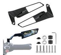 XSQD Mobility Scooter Mirrors, Rear Wing Bar End Mirrors Motorcycle, 180 ° Rotating Motorcycle Modified Rearview Mirror, Electric Bike Rear-view Mirrors, Clear Mirror Surface，Motorbike Accessories