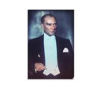 XSQING Mustafa Kemal Atatürk Portrait Wall Art Picture Painting Poster Canvas Print Posters Artworks Room Decor 08x12inch(20x30cm)