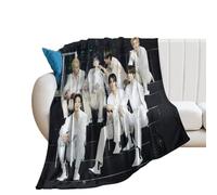 XSQING NCT DREAM K-pop Boy Band Korean Print Bed Flannel Blanket Cozy Plush Lightweight Fleece Throw Blankets All Seasons for Sofa Couch 30"x40"