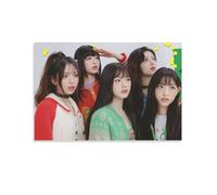 XSQING NewJeans Popular Poster Group K-pop Poster Painting Canvas Wall Art Living Room Posters Painting 16x24inch(40x60cm)