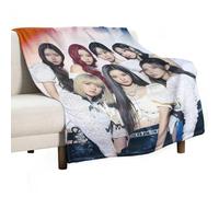 XSQING NMIXX Popular Group Pop Poster K-pop Fleece Blanket All Season Use Cozy Plush Lightweight Flannel Throw Blankets for Couch Sofa Bed 30"x40"