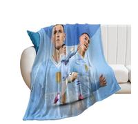 XSQING Phil Foden Soccer Player Poster Famous Blanket for Bed Couch Sofa Soft Lightweight Fleece Throw Blankets All Season Use Home Decor 40"x50"
