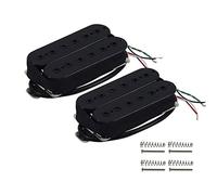 XSQKUYN Black 1 Set Alnico 5 Humbucker Pickup Electric Guitar Pickup Black Neck/Bridge Pickup Pickups Set(1 Set..N. and B.)