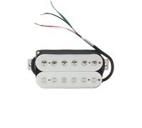 XSQKUYN Electric Guitar Pickup Set Alnico 2-Electric Guitar Pickup N-50 7-8K B-52 8-9K Humbucker Double Coil Pickup Professional Guitar Parts Black White(F)