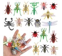 Xsstarmi Insects Cake Topper Decorations with Bees Mantis Ants Ladybugs Reptiles Theme Cake Pick for Baby Shower Kids Birthday Spoof Party DIY Cake Decorations
