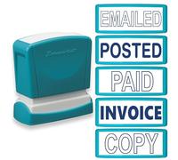 Xstamper Quix Q10 Custom Self-Inking Stamp (Impression Size: 11 x 40mm) Custom Stamp for Business and Admin Use, Waterproof Ink Stamps with Refill - Genuine Xstamper Self Inking Stamps