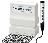 Xstamper Secure Stamper (Impression Size: 13mm x 14mm) and Secure Marker