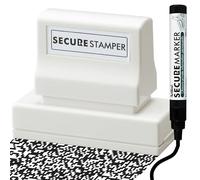Xstamper Secure Stamper (Impression Size: 21mm x 71mm) and Secure Marker