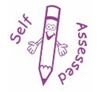 Xstamper X12056 Xclamations Self Assessed Ink Stamp, Pre Inked, Reinkable, Impression Size: 22mm Diameter, Self Inking Teaching Reward Stamp - for School Teachers, Kids Parents and journaling