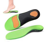 Xstance Insoles For Work Boots - Arch Support Shoe Inserts, Plantar Fasciitis Relief - Men & Women, Flat Feet, Standing Long (Size:S, Color:Green)