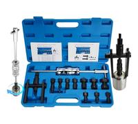 XSTARYE Upgrade 8-32MM Blind Hole Bearing Puller Set with Slide Hammer & Two-Jawed Puller Internal Bearing Extractor Puller Kit with 8PCS Expandable Collets