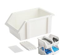 XStorage Baskets for Food - 9.3 x 6.1 x 4.5 Inch Large, Stackable Drawers, Space Organisation Container, Portable, Versatile for Home Storage, Pantry, Play