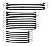 XSTRAP STANDARD 20 Pack Multiple Size Natural Rubber Tarp Bungee Straps 100% EPDM Tie Down Cords with S Hooks Heavy Duty Ideal for Securing Tarps