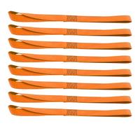 XSTRAP STANDARD Soft Loop Tie-Down Straps 8PK 1-1/16 x 18 inches - 3600LB Breaking Strength, Loops for Securing Trailering of Bikes, ATV, UTV, Motorcycles, Scooters, Dirt Bikes, Lawn Equipment, Orange