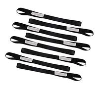 XSTRAP STANDARD Soft Loop Tie-Down Straps 8PK 1-1/16 x 18 inches - 3600LB Breaking Strength, Loops for Securing Trailering of Bikes, ATV, UTV, Motorcycles, Scooters, Dirt Bikes, Lawn Equipment, Black