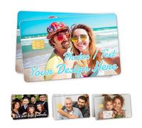 XSTZR Custom Credit Card Skin - Personalized Photo,Text or Logo Card Sticker Cover,Waterproof Scratch-Resistant Vinyl Decal,Removable No Residue for Credit,Debit,Key,Metro Cards,ID&Transit Cards