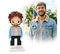 XSTZR Personalized Couple Photo Building Blocks - Custom Block Figures, Custom Gifts for Couples, Customizable Personalized Birthday Gift (Solo Photo)