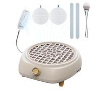 XSWCCJJ Nail Dust Collector with LED Light | Dust Extractor Nails for Professional Salon & Home | Allergy-Free Dust Removal | 30 Second Clean System |